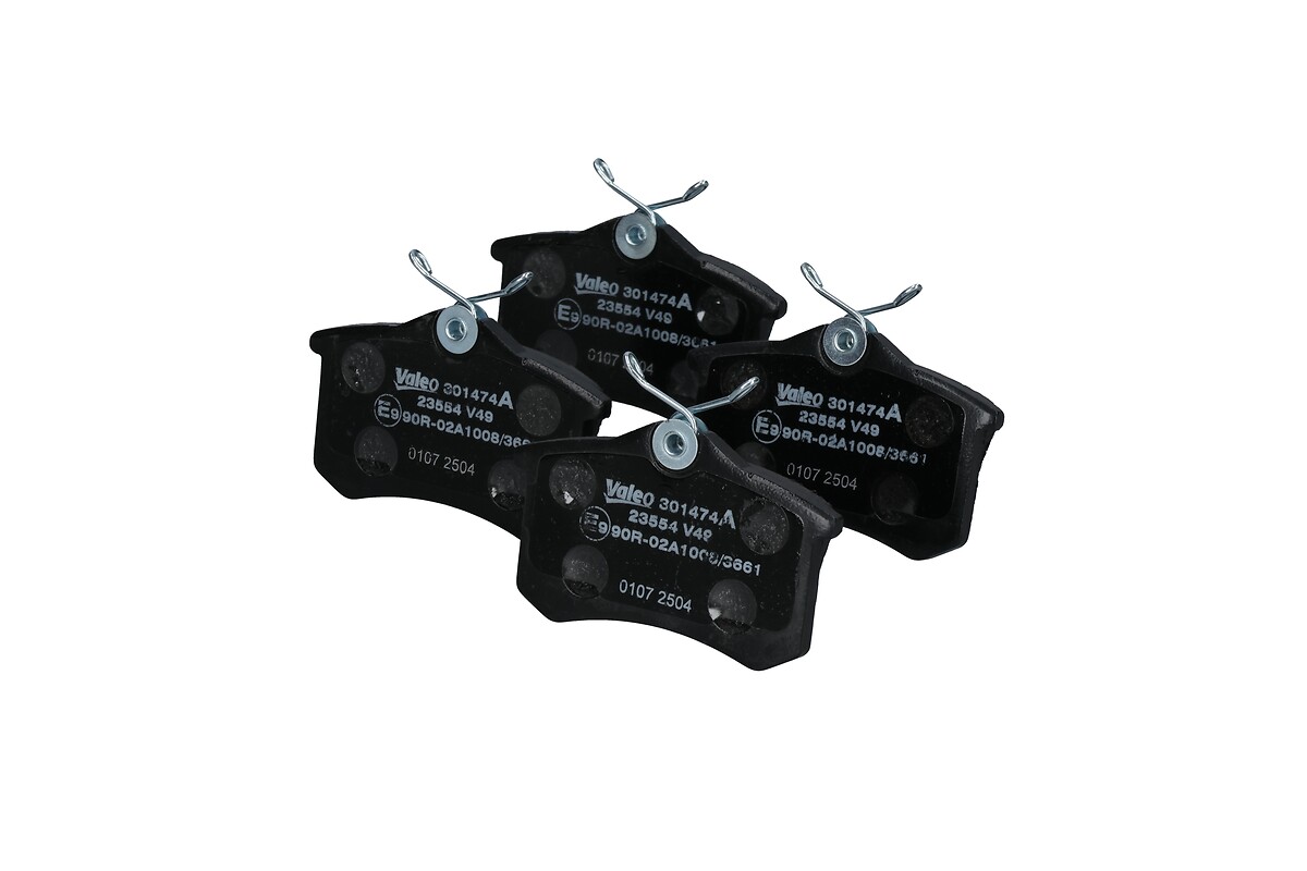 Jeu de 4 plaquettes de frein VALEO ref. 301474A